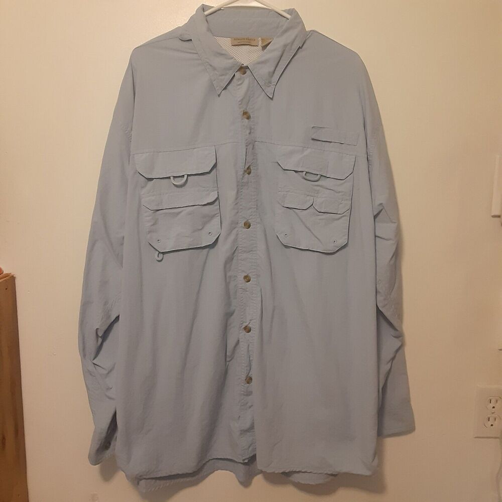 Rugged Earth Outfitters Adult Mens 2XL Long Sleeve Vented Fishing Shirt Outdoors